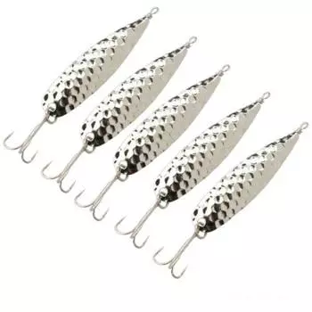 1 шт./5 шт./10 шт. FTK 0,084 унции/2,4 г, 0,098 унций/2,8 г, 0,158 унций/4,5 г рыбная ложка с крючком, наживка для щуки и окуня, спиннер, снасть, крючок 4cm/2.4g-1pcs