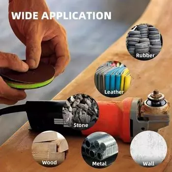 1 шт/5 шт 2-дюймовая шлифовальная подошва с липучкой для шлифовальных дисков с насадкой-сверлом 1/4 дюйма и мягким поролоновым буфером