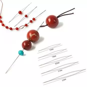 1 шт./5 шт., иголки из бисера, открытые иглы, DIY бусины, браслет, ювелирные инструменты, принадлежности для изготовления ожерелья, булавки ручной работы, аксессуары 5.5cm-1pc