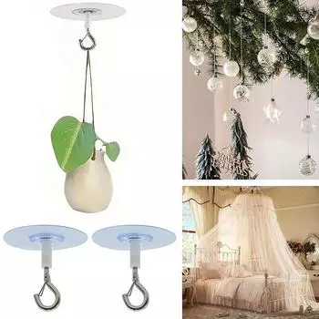 1 шт/5 шт металлический прочный без сверления потолочный крючок самоклеящиеся палочки гаджет для растений простая в установке домашняя организация 1pcs