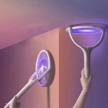 1 шт. 5 в 1 быстрая зарядка ракетка убивает мух безопасная изолированная лампа на батарейках ABS регулируемая электрическая мухобойка для комаров белый