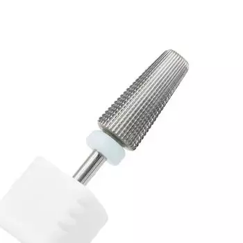 1 шт., 5 в 1, сверло для ногтей, безопасное 2XF, универсальное вольфрамовое стальное сверло для дизайна ногтей, для левой и правой руки белый