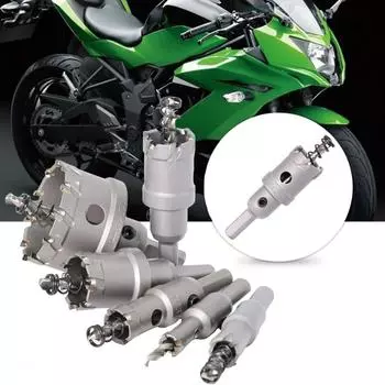 1 шт. 5A твердосплавная вставка TCT сверло отверстие для мотоцикла 12 мм группа кольцевая пила нержавеющая сталь и металлический сплав сверление серебряный