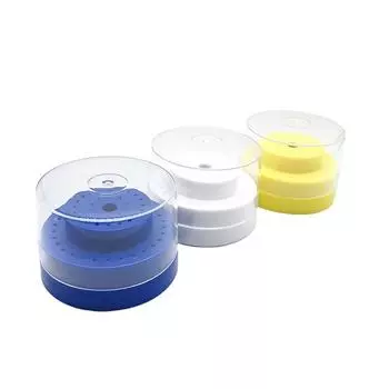 1 шт./60 отверстий, пластиковый держатель для стоматологических боров, дезинфицирующий блок твердосплавных боров, коробка для сверл, товары для стоматолога, лабораторное оборудование синий