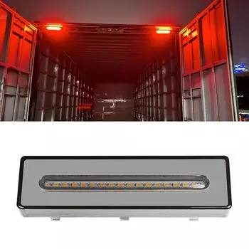 1 шт. 62 светодиодных задних стоп-сигнала для прицепа и грузовика, двухцветный указатель поворота, автомобильный стоп-сигнал, боковой габаритный фонарь