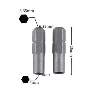 1 шт. 6,35 мм 1/4 вставной адаптер для бит к системе 4 мм шестигранный хвостовик электрическая отвертка инструмент микро держатель адаптера гнезда бит