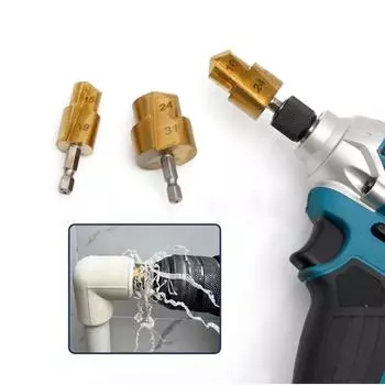 1 шт. 6,35 мм шестигранное сверло для расширения водопроводных труб, перфоратор для сантехника, инструмент для ремонта отверстий