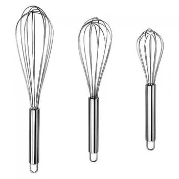 1 шт. 6 Aire, венчик для яиц из нержавеющей стали, посуда для выпечки, стержень для смешивания яичного масла, серебряный цвет 12 inch