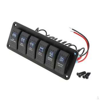 1 шт., 6-кулисный переключатель, подходящий для 12/24 В.