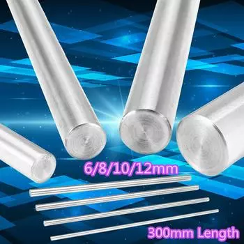 1 шт., 6 мм-20 мм, линейный вал, детали для 3D-принтера, цилиндр, хромированные стержни вкладыша, ось 100-550 мм, линейный стержень 10x100mm