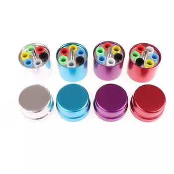 1 шт., 6 отверстий, стоматологический эндодонтический бокс, дезинфекционная коробка для гуттаперчевых штифтов, автоклав, стерилизатор, держатель для боров и эндодонтических файлов фиолетовый