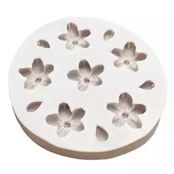 1 шт. 6 отверстий вишневые цветы силиконовая форма сахар шоколад DIY инструменты для украшения