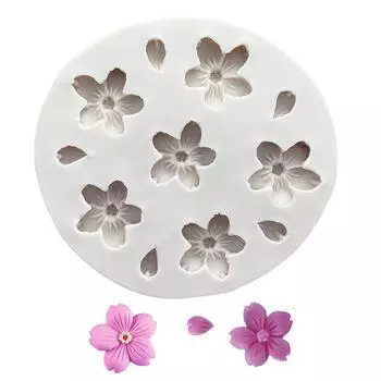 1 шт. 6 отверстий вишневые цветы силиконовая форма сахар шоколад DIY инструменты для украшения one size