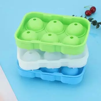 1 шт. 6 сеток силикагелевый круглый кубик льда большой кубик льда для коктейлей из виски и домашних напитков охлажденная форма для льда