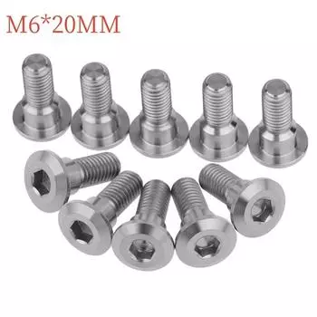1 шт. 6 шт. 12 шт. M6 x 20 мм Ti дисковые тормозные роторные болты для Suzuki GSXR для Yamaha R1 R6R1 R6 YZF тормозные дисковые винты детали мотоцикла