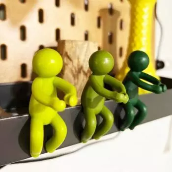 1 шт/6 шт поддержка для растений водонепроницаемый размножение растений Buddy Mini Man завод светло-зеленый