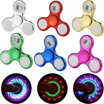 1 шт/6 шт. светодиодный спиннер Fidget Spinner игрушка для взрослых светится в темноте товары для вечеринок игрушка для снятия тревожности средство для снятия стресса подарки на день рождения 1pc Random color