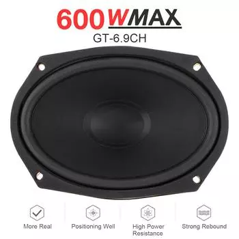 1 шт. 6x9 дюймов 600 Вт 12 В автомобильные динамики Универсальный сабвуфер автомобильная аудиосистема Музыка стерео полнодиапазонные динамики для автомобильных динамиков CHINA
