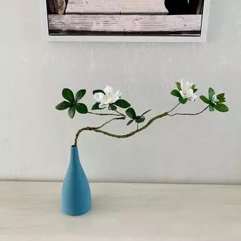 1 шт 70 см мягкие гибкие искусственные цветы рододендрона ветка украшение для дома, свадебного стола, комнаты белый