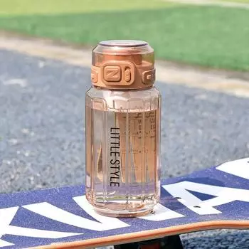 1 шт. 730 мл Большая емкость Спортивная бутылка для воды Герметичная Цветной пластиковый стакан для питья На открытом воздухе Путешествия Портативные Фитнес-кувшины для спортзала 730ml