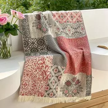 1 шт 73 X 150 см чистое хлопковое марлевое банное полотенце быстросохнущее мягкое большое банное полотенце с кисточками пляжное полотенце для женщин