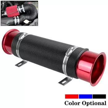 1 шт. 76 мм автомобильные аксессуары автомобильный впускной патрубок холодного воздуха турбонаддува регулируемый шланг холодный воздуховод гибкая воздуховодная трубка синий