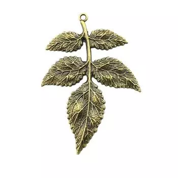 1 шт., 79x56 мм, подвески в виде ветки, цвет античной бронзы, детские ювелирные изделия, бренд: WYISYWG