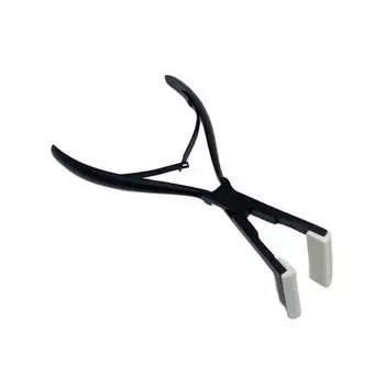 1 шт. 7-дюймовые черные плоскогубцы из нержавеющей стали для ленточного наращивания волос, плоскогубцы для запечатывания лент, инструменты для кератинового наращивания волос