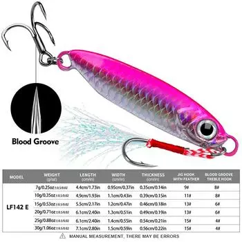 1 шт. 7G-30G быстро тонущий медленный джиг металлический джиг приманка джиггинг берег кастинг морской окунь дайвинг рыбалка жесткая приманка рыболовные снасти