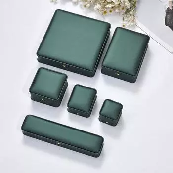 1 шт. 8,5x7,2x3,5 см PU Корона Пуговица Подвеска Шкатулка для ювелирных изделий Подарочная упаковка для ожерелья Ухо Шкатулка для ювелирных изделий в наличии 8.5x7.2x3.5cm розового золота