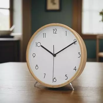 1 шт. 8-дюймовые европейские настольные часы из цельного дерева, настенные и напольные, бесшумные часы двойного назначения, используются для украшения дома
