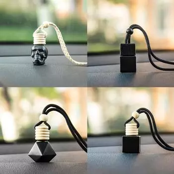 1 шт. 8 мл освежитель воздуха для автомобиля, пустой флакон духов, подвеска для эфирных масел, автомобильный флакон духов, украшения для автомобиля, аксессуары