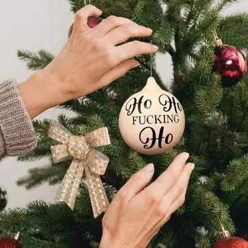 1 шт/8 шт розыгрыш рождественский шар смешной безделушка рождественский подвесной шар грубый юмор подвесные украшения для украшения рождественской елки A