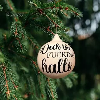 1 шт/8 шт розыгрыш рождественский шар смешной безделушка рождественский подвесной шар грубый юмор подвесные украшения для украшения рождественской елки A