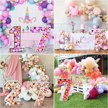 1 шт., 91,5 см, рамка для воздушного шара, 3D доска KT, в комплект не входит, цифровая модель воздушного шара с наполнителем, подходит для вечеринок по случаю дня рождения, украшений для юбилеев Number 7