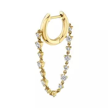 1 шт. 925 пробы стерлингового серебра уха пряжка цепи капли кольца серьги для женщин Радуга индивидуальность серьги женские ювелирные изделия