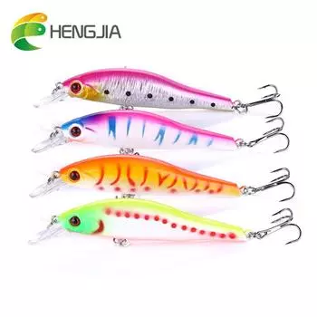 1 шт., 9,5 см, 11 г, бионическая приманка для гольяна, искусственная приманка, жесткая приманка, профессиональная рыболовная приманка, рыболовные снасти