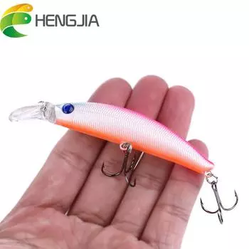 1 шт., 9 г, 9,5 см, пластиковая приманка HENGJIA для ловли гольяна, приманка для окуня, форели, щуки C