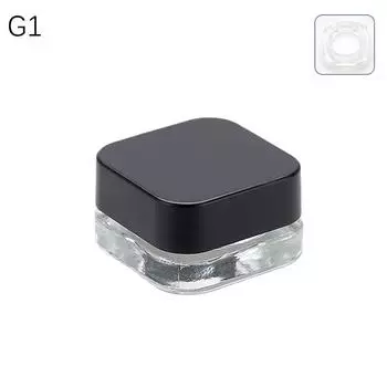 1 шт. 9 мл стеклянная квадратная банка для ухода за кожей, баночки для крема для глаз, лосьон, многоразовый флакон для хранения теней для век, косметический контейнер as the picture