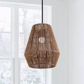 1 шт. абажур для гостиной в деревенском стиле, плетеный вручную, подвесной светильник в стиле бохо