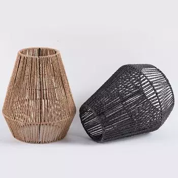 1 шт. абажур для гостиной в деревенском стиле, плетеный вручную, подвесной светильник в стиле бохо