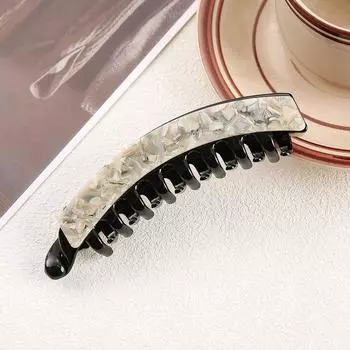 1 шт. ацетатная стеклянная заколка-банан, заколка для волос хвост, вертикальная заколка, женская затылочная, заколка для волос, аксессуар для волос