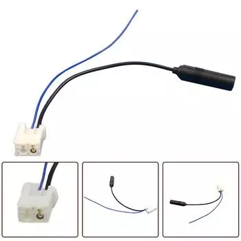 1 шт. Адаптер антенны автомобильного радиоприемника, аудиокабель, радиоантенна для Toyota, Camry, Yaris, стереоадаптер обратной антенны