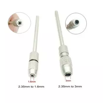 1 шт. адаптер для стоматологической дрели с хвостовиком от 2,35 мм до 1,6 мм/2,35 мм до 3 мм, полировщик для стоматологической лаборатории 2.35mm to 1.6mm