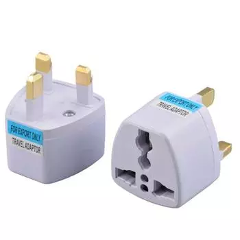 1 шт. Адаптер для вилки ЕС-Европа, универсальный, ЕС, США, Великобритания, Испания, Франция, дорожный адаптер, электрическая розетка, вилка, преобразователь, зарядное устройство, новое off-white (US plug)