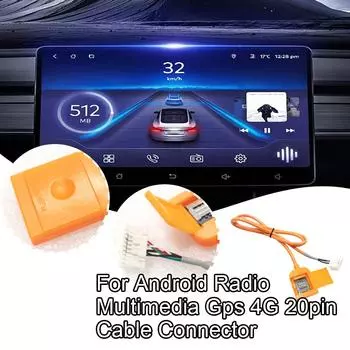 1 шт. Адаптер слота для SIM-карты для Android Radio Multimedia Gps 4G 20pin кабельный разъем автомобильные аксессуары запасная часть провода H2Q1