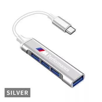 1 шт. Адаптер Type-C на USB Многопортовый распределитель-хаб для BMW F20 F40 F22 F30 E90 F32 F10 F06 F07 F46 M3 M4 M5 E60 Z4 G20