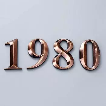 1 шт. адресная табличка почтовый ящик табличка адрес дома 3D наклейка номер двери самоклеящаяся 7 см 7