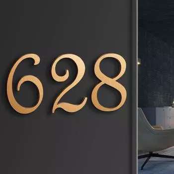 1 шт., акриловая табличка с адресом, наклейка на дверной номер, почтовый ящик, адрес дома, самоклеящаяся