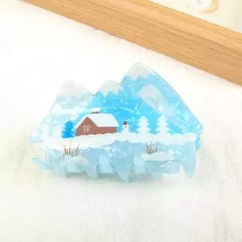 1 шт. Акриловая заколка для волос с персонализированным дизайном, утолщенная заколка для полураспущенных волос, женская заколка для волос премиум-класса, аксессуар для волос